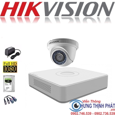 TRỌN BỘ 1 CAMERA QUAN SÁT HIKVISON 2.0 MPX